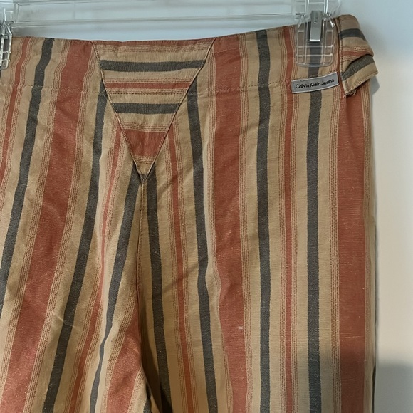 Calvin Klein Summer Striped Pants Size 4 Lightweight - Picture 5 of 5